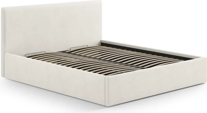 Testiera color crema in imbottito 210,5x100 cm Remo – Micadoni