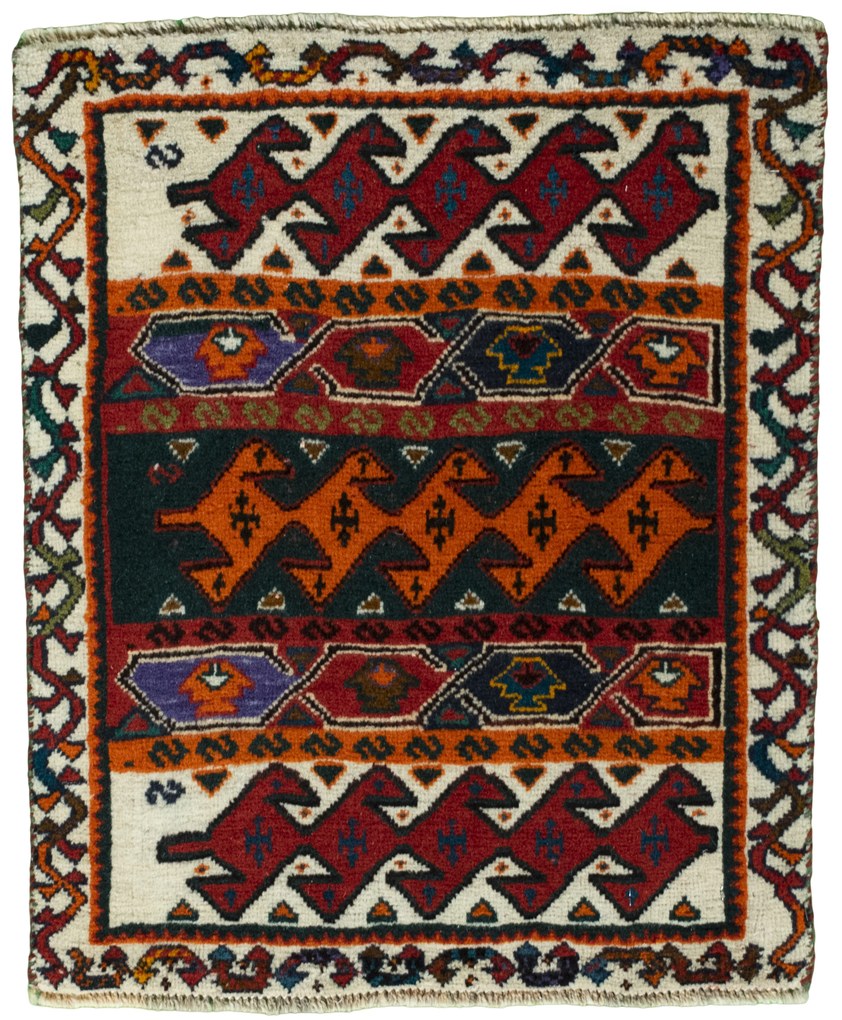 Shiraz Tappeto persiano 50x70 Rosso (Iran) Annodato A Mano