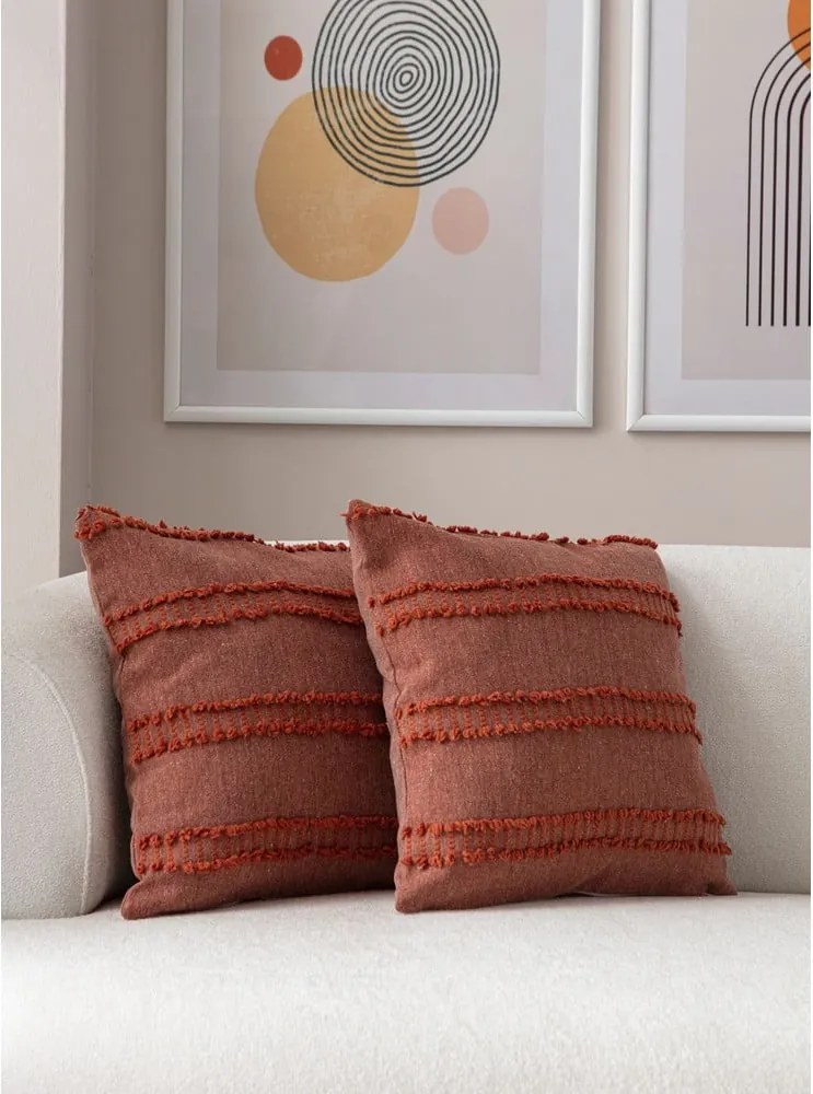 Federe decorative in set 2 pz 43x43 cm Tuffet – Mioli Decor