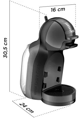 Krups - Macchina da caffè a capsule NESCAFÉ DOLCE GUSTO MINI ME 1500W antracite
