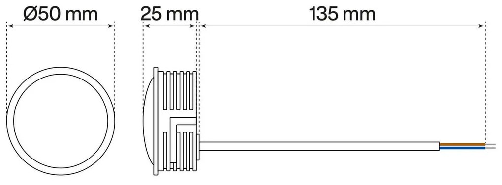 Modulo LED GU10 6.5W IP65 Ceramic - Angolo 120° Colore Bianco Freddo 6.000K