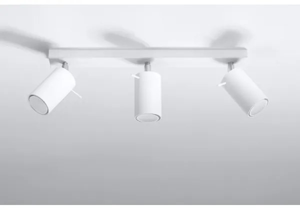 Sollux SL.0089 - Faretto RING 3 3xGU10/10W/230V bianco