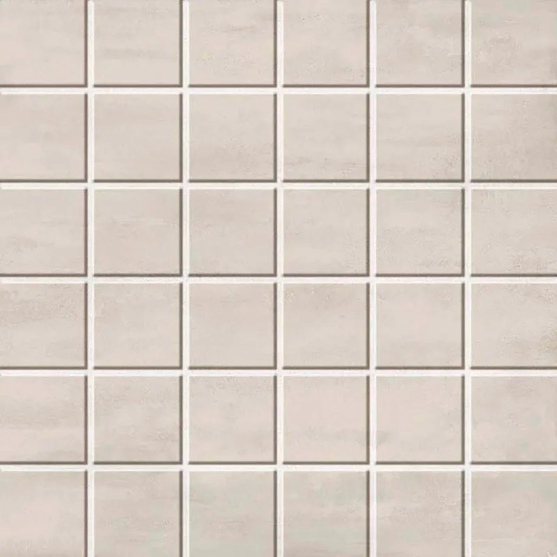 Mosaico in gres porcellanato Sonik Pearl bianco L 30 x L 30cm x Sp. 8 mm, 10 pezzi