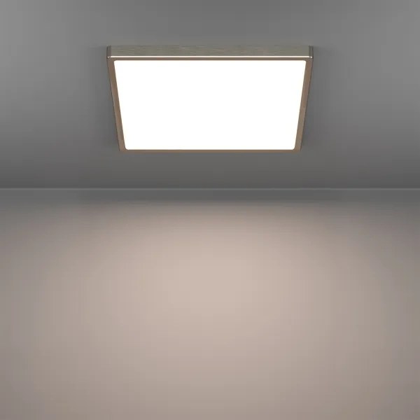 Eglo 901422-LED RGBW Plafoniera dimmerabile fumé FUEVA-Z LED/17,8W/230V 39x39cm IP44 cromato