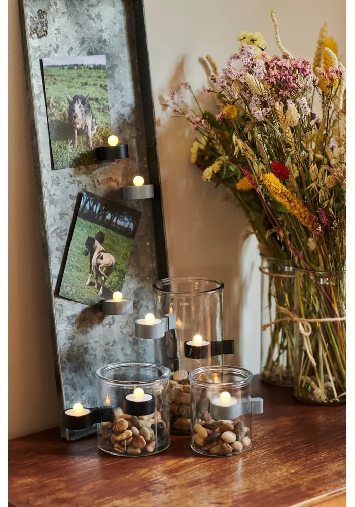 Decorazioni luminose grigie in set di 2 Amalia - Sirius