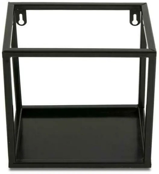 Mensola a muro 20x20 cm nera