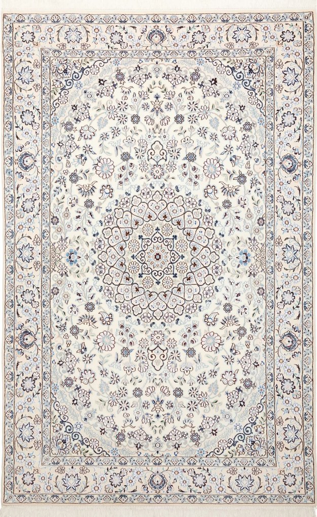 Nain Tappeto 140 x 210 Beige (Iran) Annodato A Mano