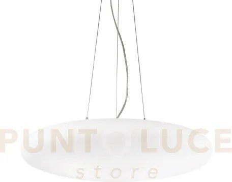 Smarties lampadario sospeso in vetro e cavi di acciaio 3 luci attac...