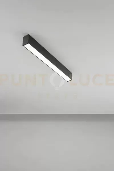 Plafoniera in alluminio nero grid led 20w cct 3000k 4000k 6000k cri...