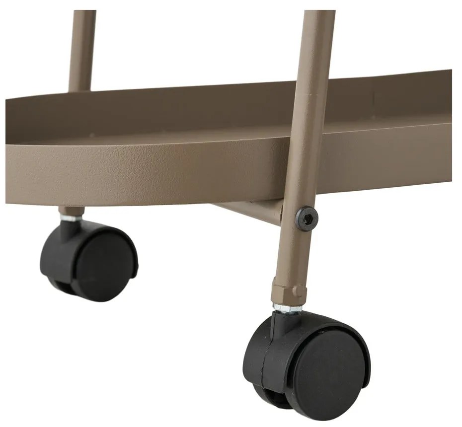 Tavolino da servizio in metallo su ruote 27,5x60 cm Empoli – House Nordic