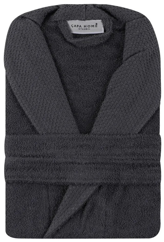 Accappatoio in cotone antracite taglia M Cappa - Foutastic