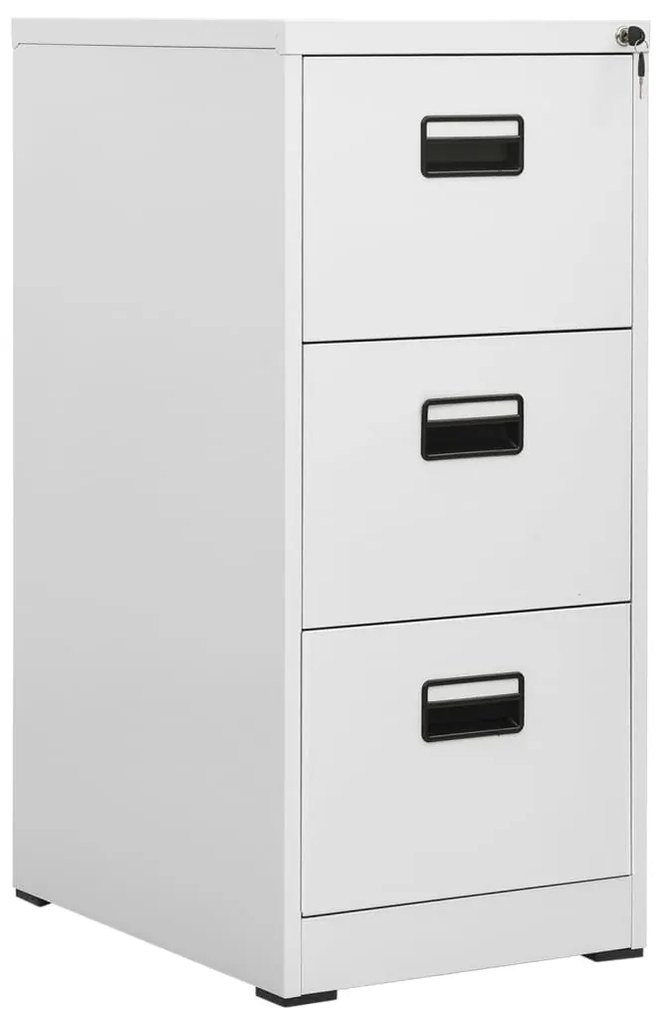 Schedario Grigio Chiaro 46x62x102,5 Cm İn Acciaio /