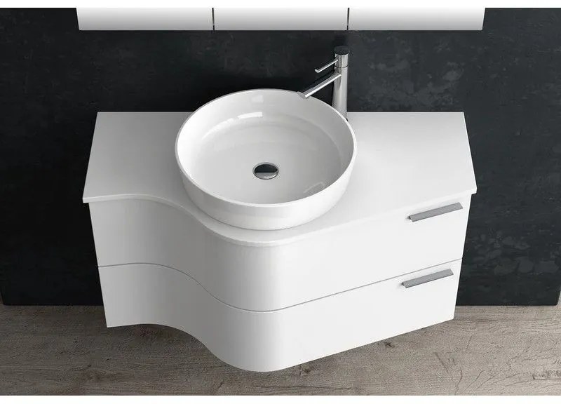 Kamalu - mobile bagno sospeso 100cm design ultramoderno form-100