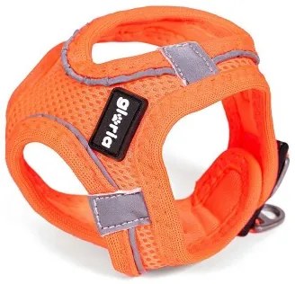 Imbracatura per Cani Gloria Air Mesh Trek Star Regolabile Arancio L (33,4-35 cm)