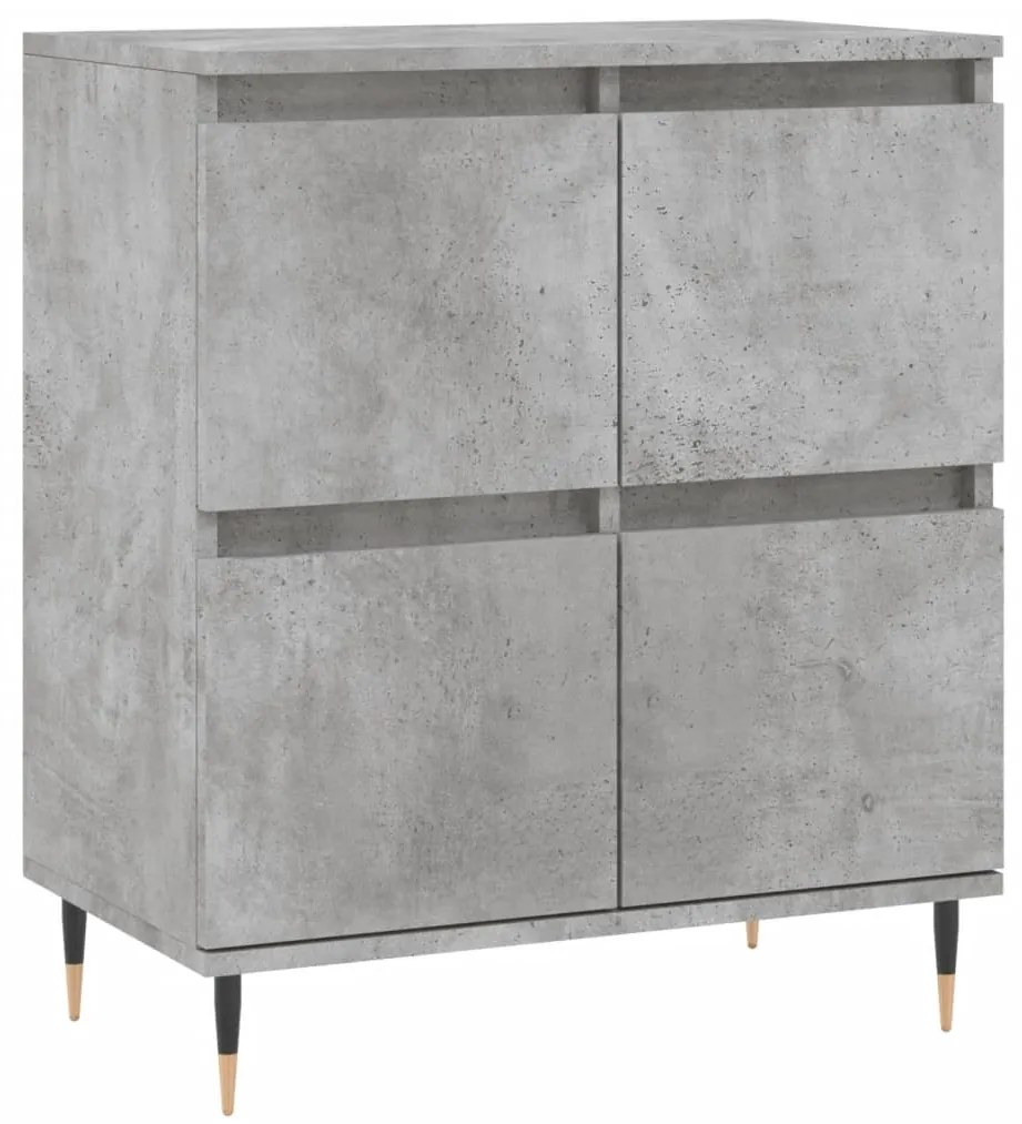 Credenza grigio cemento 60x35x70 cm in legno multistrato