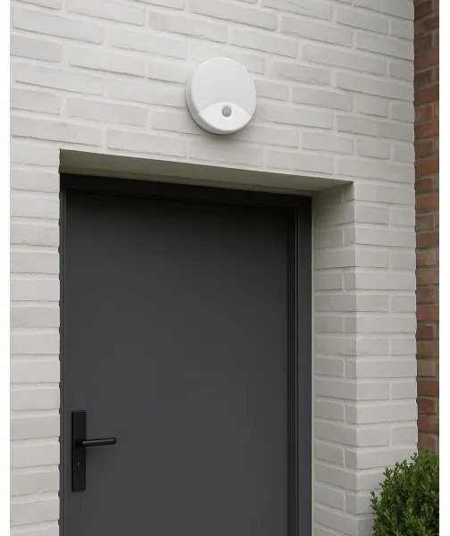 Lampada da parete LED per esterni con sensore di movimento, LED/18W/230V, IP44, bianca