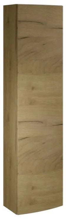 Colonna per mobile bagno Armonia 1 anta P 16 x L 33 x H 140 cm rovere oro laccato legno