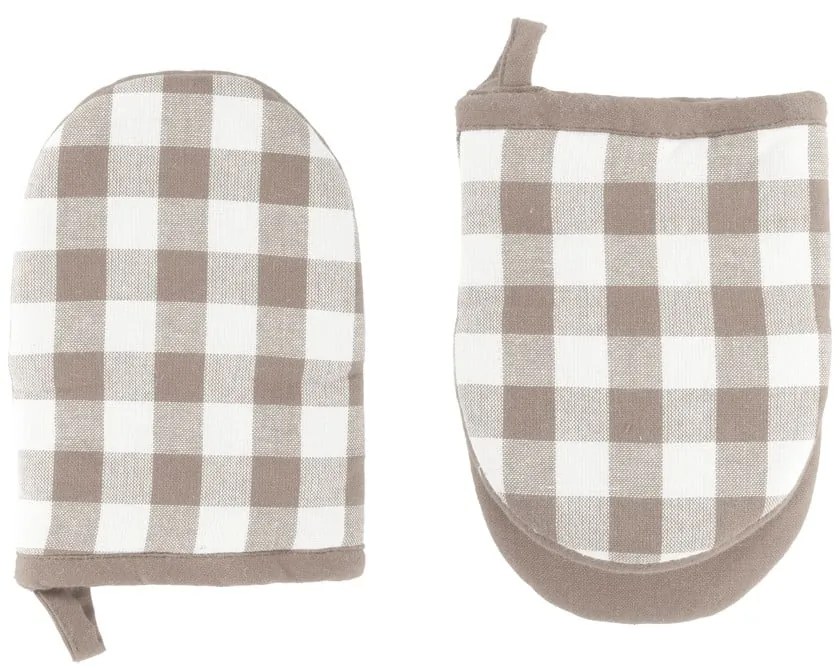 Set di guanti da forno in cotone 2 pz Gingham – Tiseco Home Studio