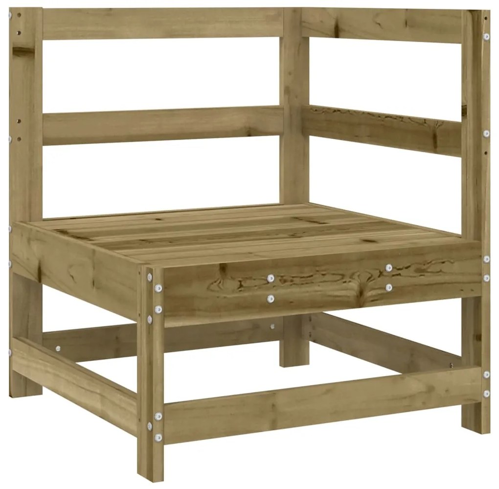 Set salotto da giardino 6 pz in legno impregnato di pino