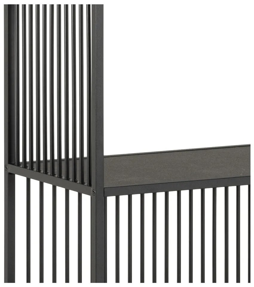 Libreria nera 120x185x35 cm Strington – Actona