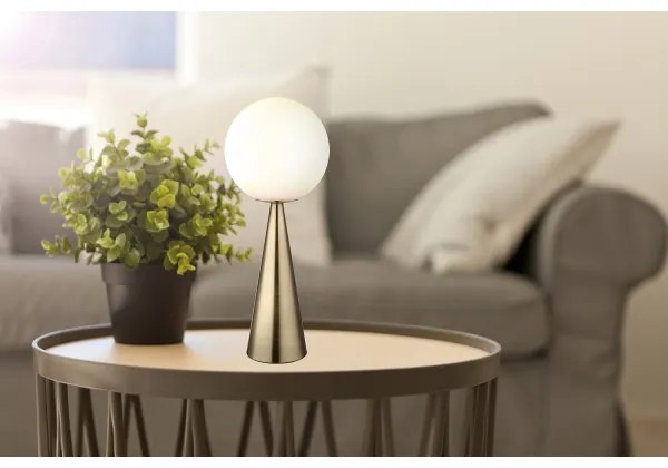 Globo 21031M - Lampada da tavolo PINPAL 1xE27/40W/230V ottone