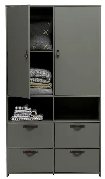 Armadio in pino grigio-verde 103x185 cm Stage - vtwonen