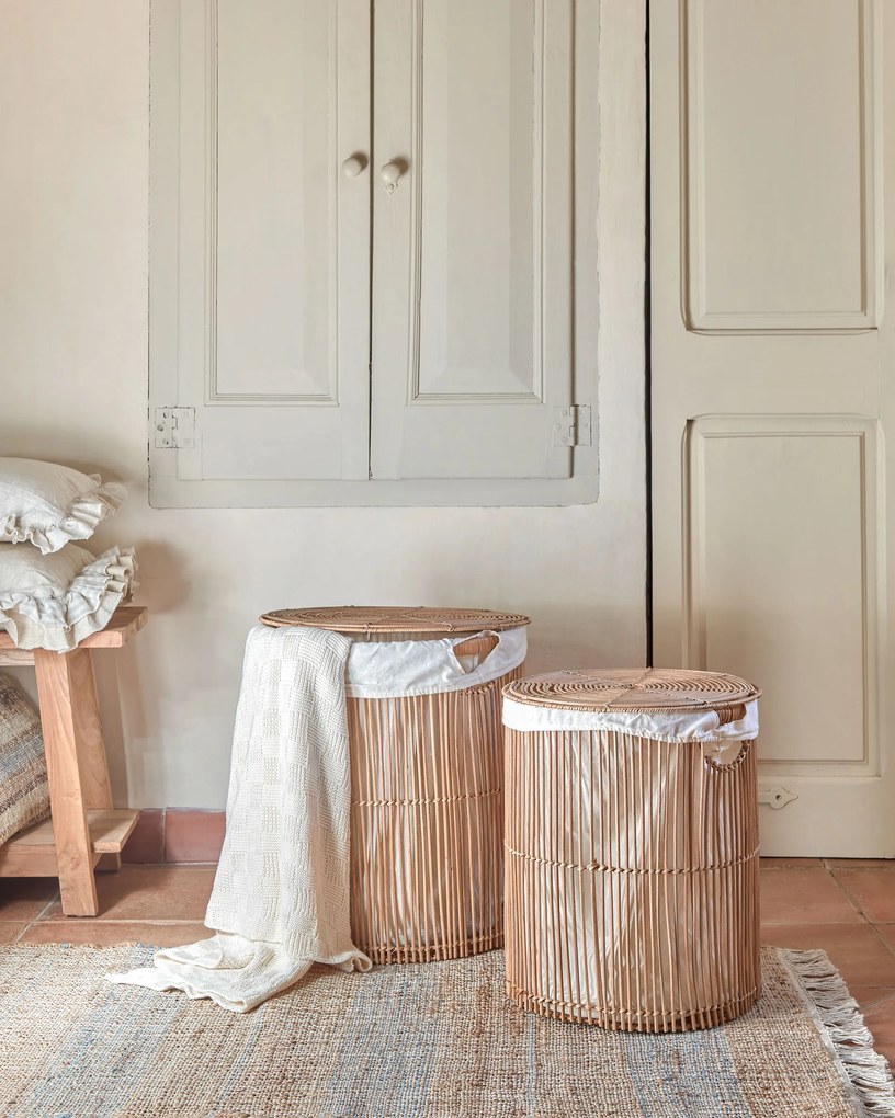 Kave Home - Fodera cuscino Deva in lino naturale 45 x 45 cm