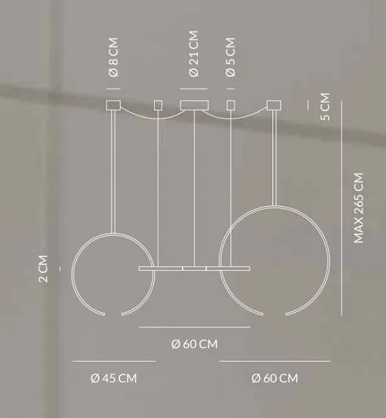 Olympic sospensione lamp 75w