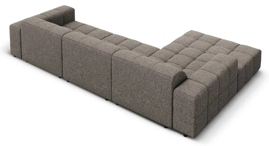 Divano angolare in grigio scuro (con penisola a sinistra) Chicago – Cosmopolitan Design