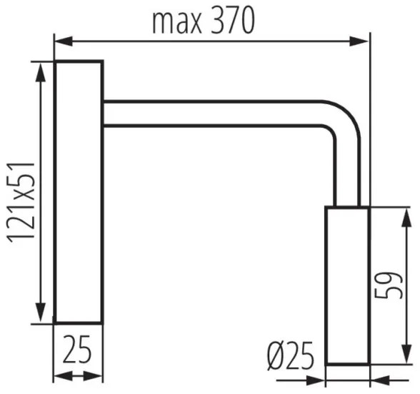 Kanlux 32522 - Lampada LED flessibile TONIL LED/2,7W/230V nera