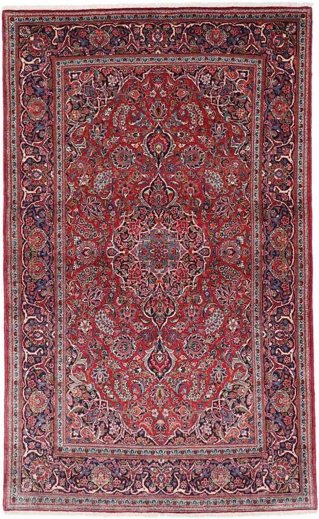 Kashan Tappeto persiano 220x130 (Iran) Annodato A Mano