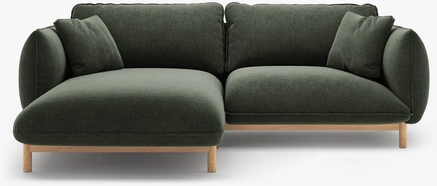 Divano angolare Ada in tessuto strutturato – 220x179x78 cm