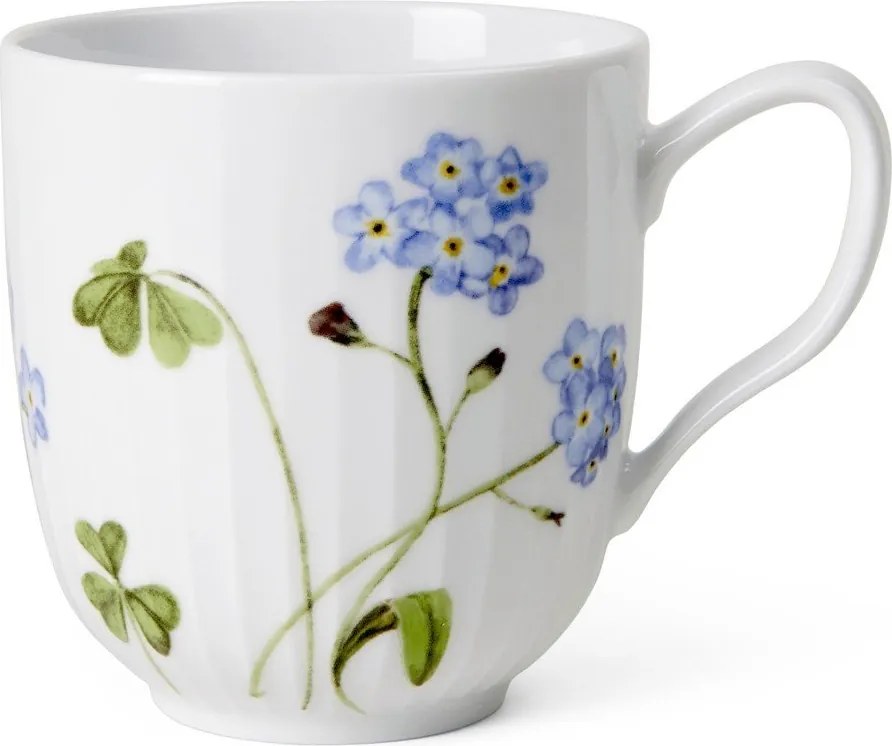 Tazza bianca in porcellana con motivo floreale 330 ml Hammershøi Summer - Kähler Design