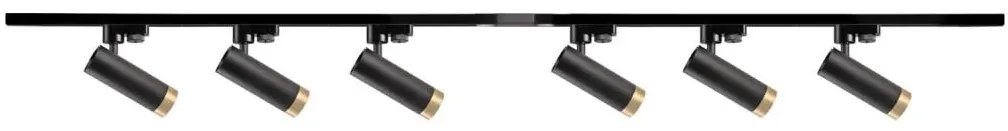 Faretto per sistema a binario FADO 6xGU10/10W/230V nero