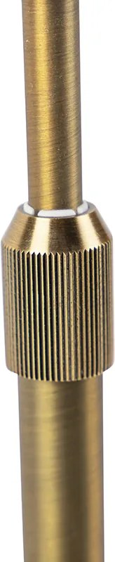 Lampada da tavolo bronzo con paralume in velluto bronzo 35cm - Parte