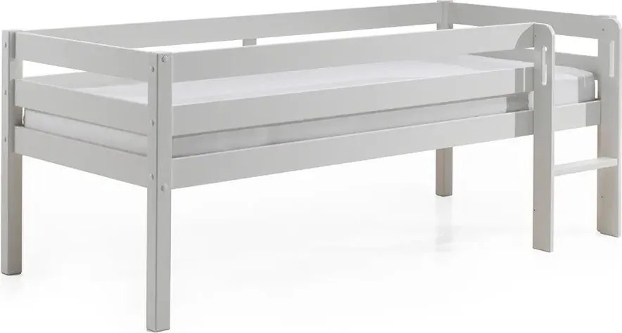 Letto rialzato per bambini bianco, 90 x 200 cm Pino - Vipack