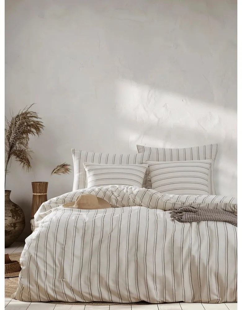 Biancheria da letto beige/color crema per letto matrimoniale 200x200 cm Hamilton – Mijolnir