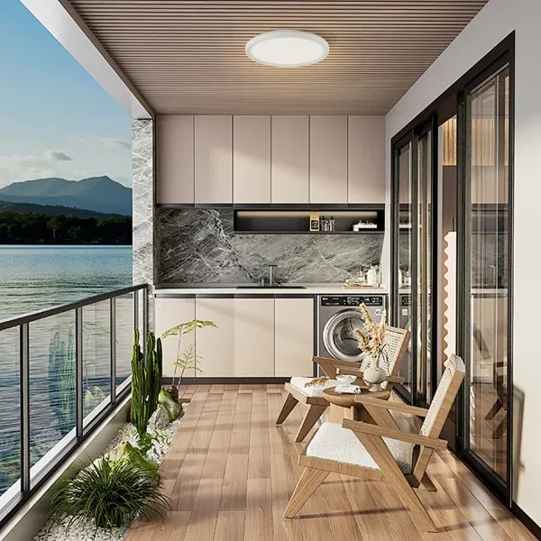 Brilagi - Lampada LED da bagno ULTRA SLIM LED/12W/230V diametro 22,5 cm bianco IP54