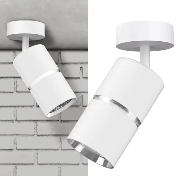 Faretto BAMBOO 1xGU10/10W/230V bianco