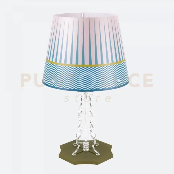 Lampada da tavolo grande brighella 1 luce attacco e27 disegno modern