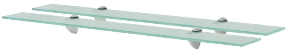 Mensole Galleggianti 2 Pz İn Vetro 80x20 Cm 8 Mm /