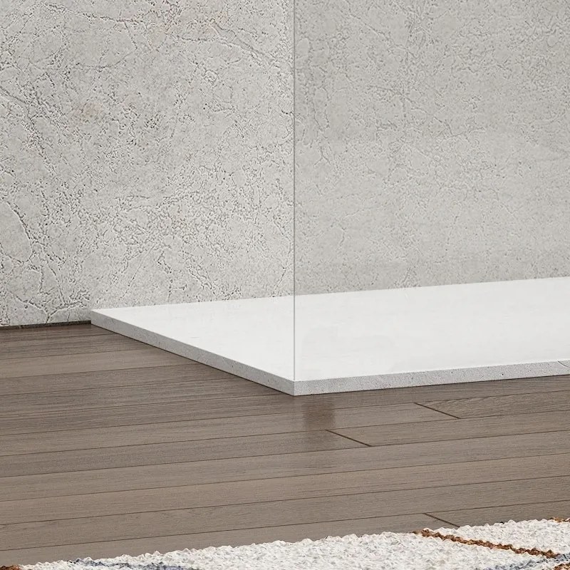 Kamalu - Doccia walk in 70x100 due lati profilo nero | KW4000B