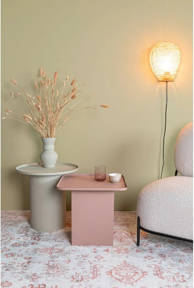 Tavolino rotondo in metallo ø 45,5 cm Sverre – White Label