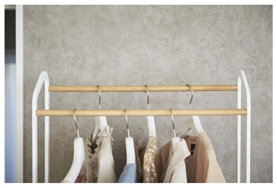 Appendiabiti mobile in metallo bianco Tower - YAMAZAKI