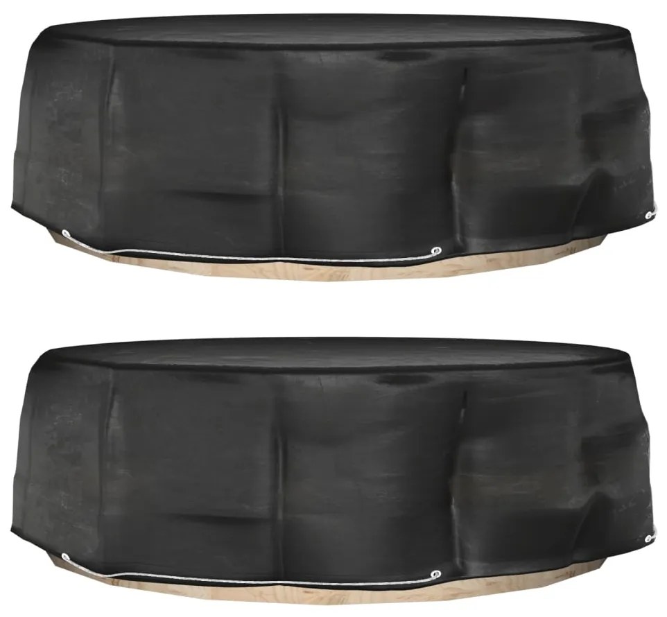 Coperture Divani Isola 2pz Con 10 Occhielli Ø236x67 Cm Rotonde /