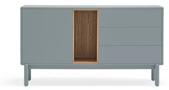 Cassettiera bassa blu-grigio 140x76 cm Corvo - Teulat