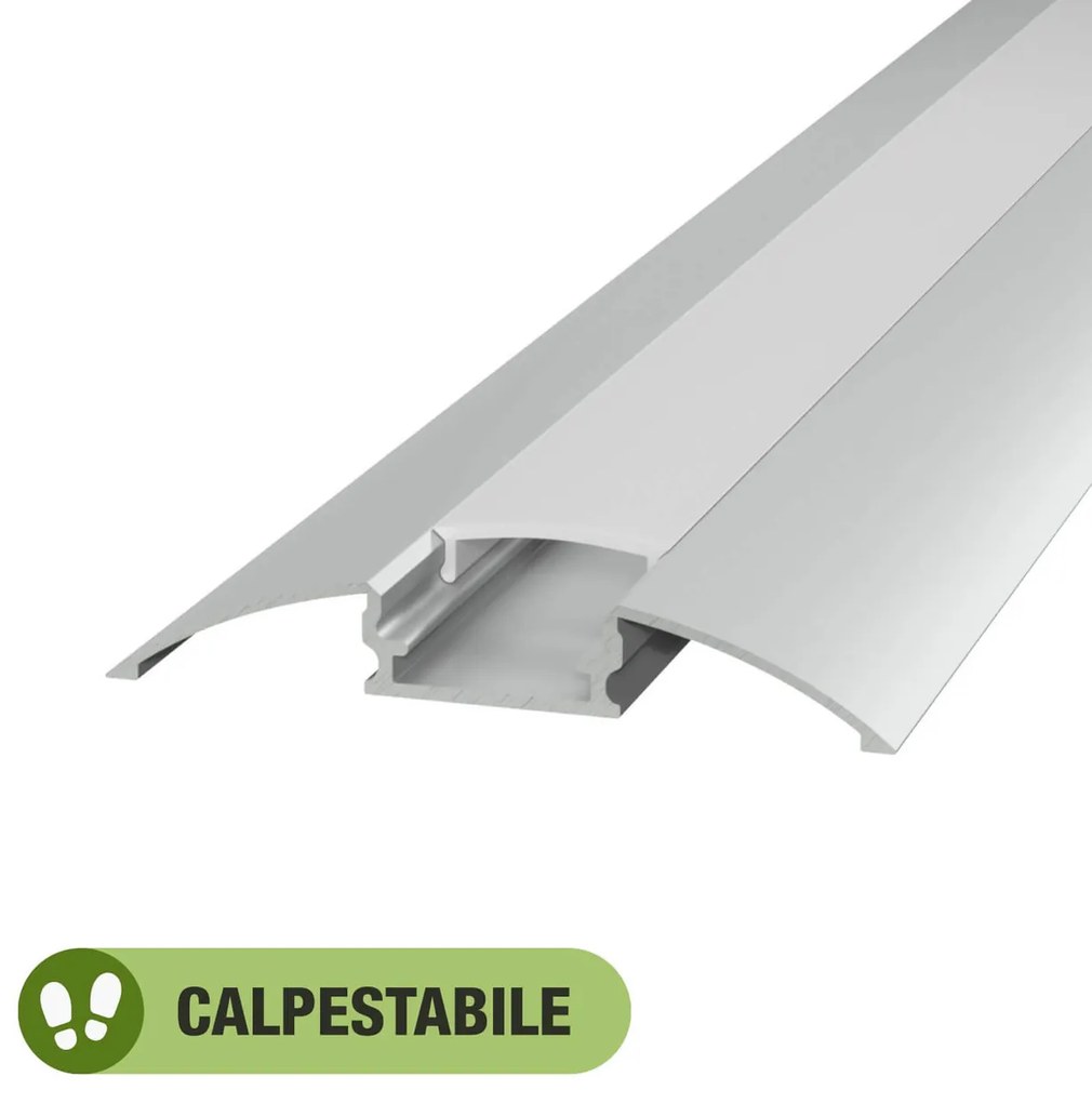 Profilo Calpestabile 2m (per striscia LED) Variante Lunghezza Profilo 2 metro