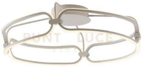 Plafoniera led infinity bianca 49w 4400lm 4000k 57x57x17cm