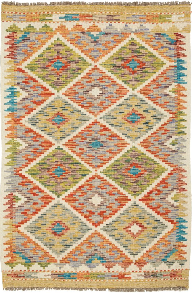 Kilim Tappeto 130x90 (Pakistan) Tessuto A Mano