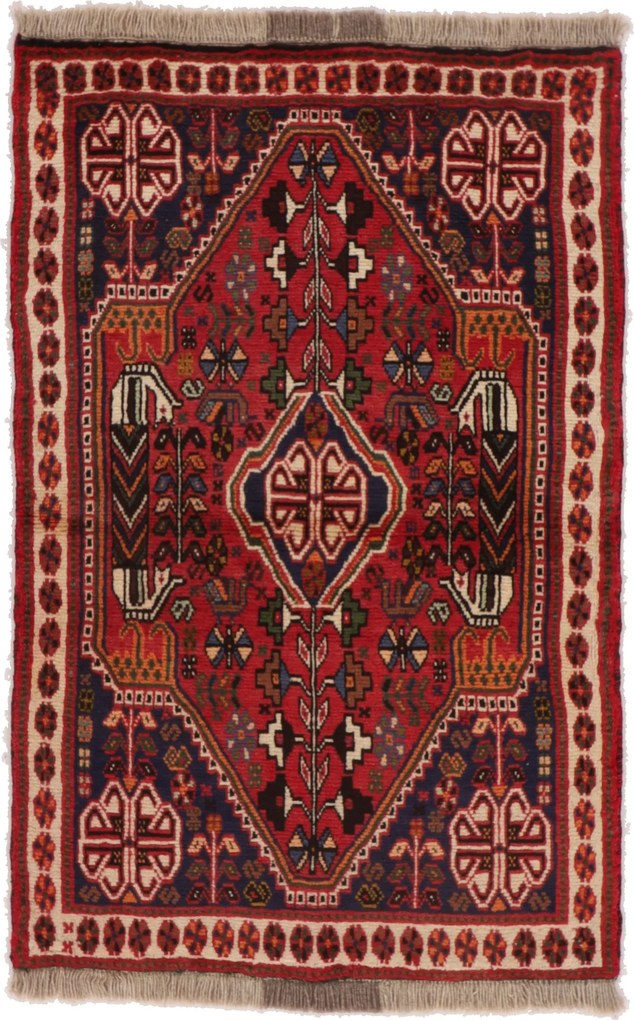 Shiraz Tappeto 100 x 150 (Iran) Annodato A Mano